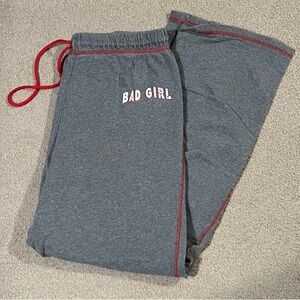 Bad Girl Gray Pajama Pants